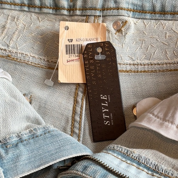 King Ranch Shop STYLE New York Paris Embellished Jeans Size 4, NWT - Picture 8 of 16